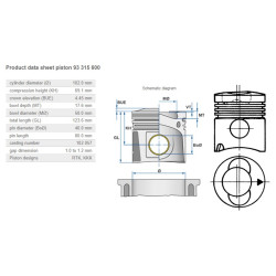 93 315 600 Piston