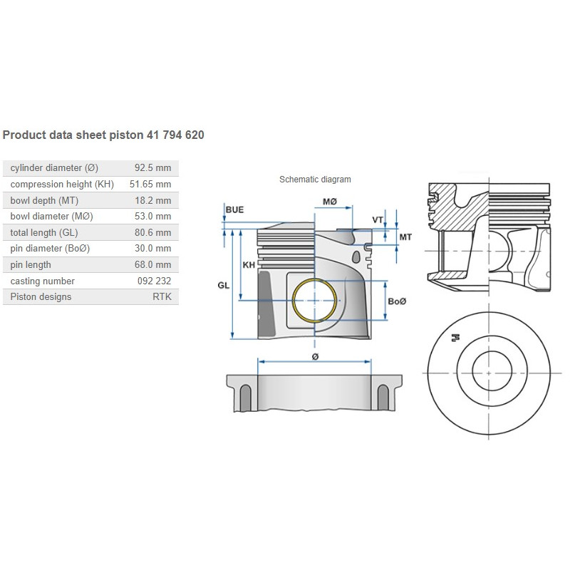 41 794 620 Piston